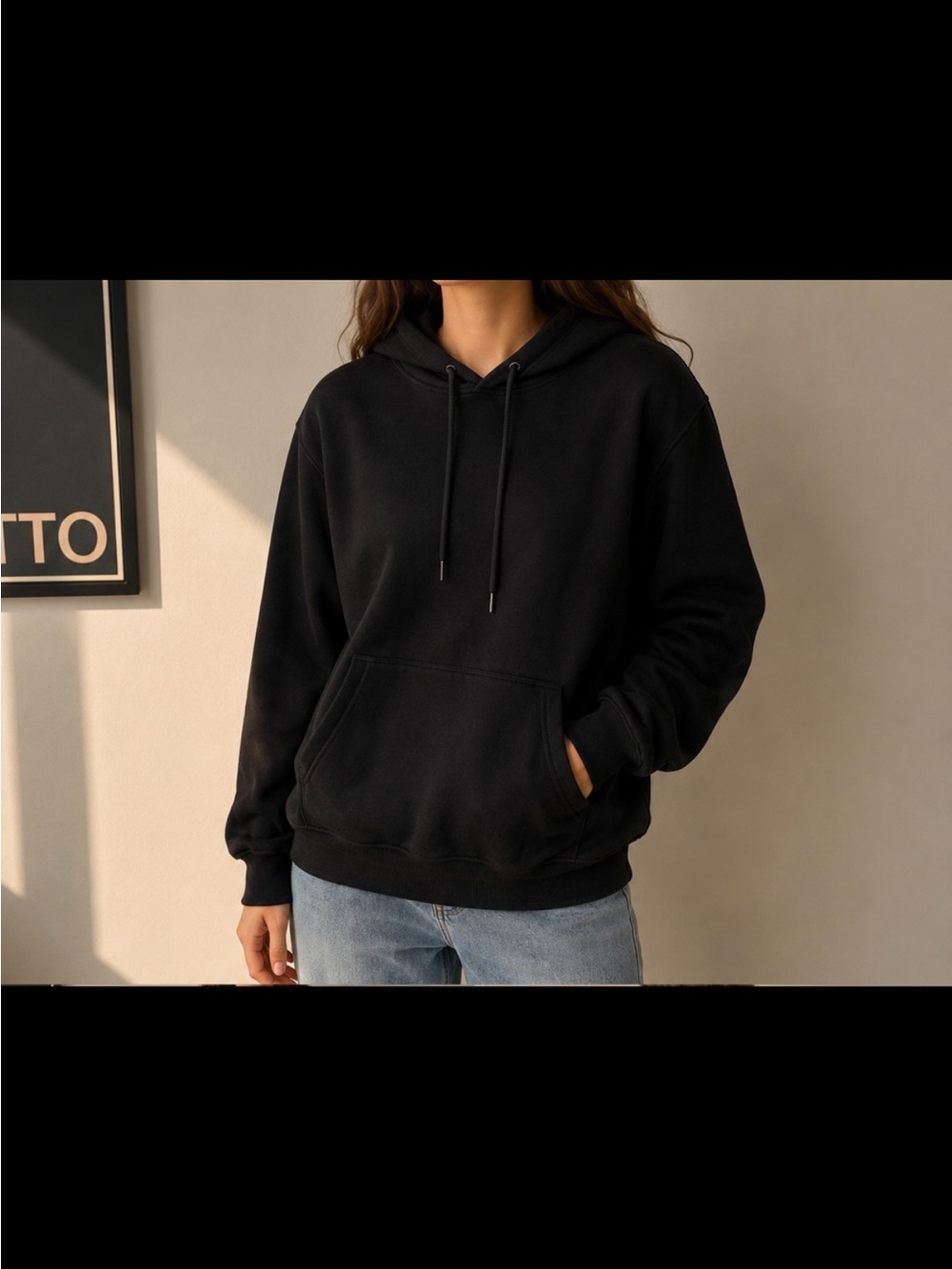 Amazon Essentials Classic Black Hoodie